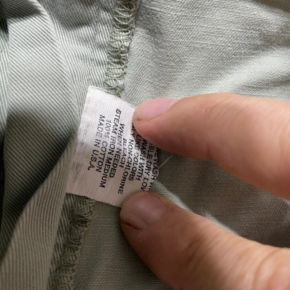 Polo Ralph Lauren Mens Vintage Chino Shorts Sage Green Pleated Made in USA 31 - Picture 4 of 8